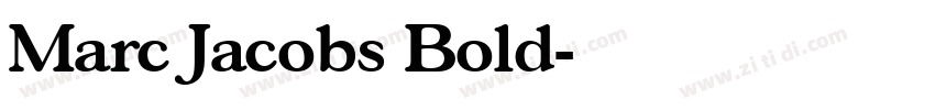 Marc Jacobs Bold字体转换